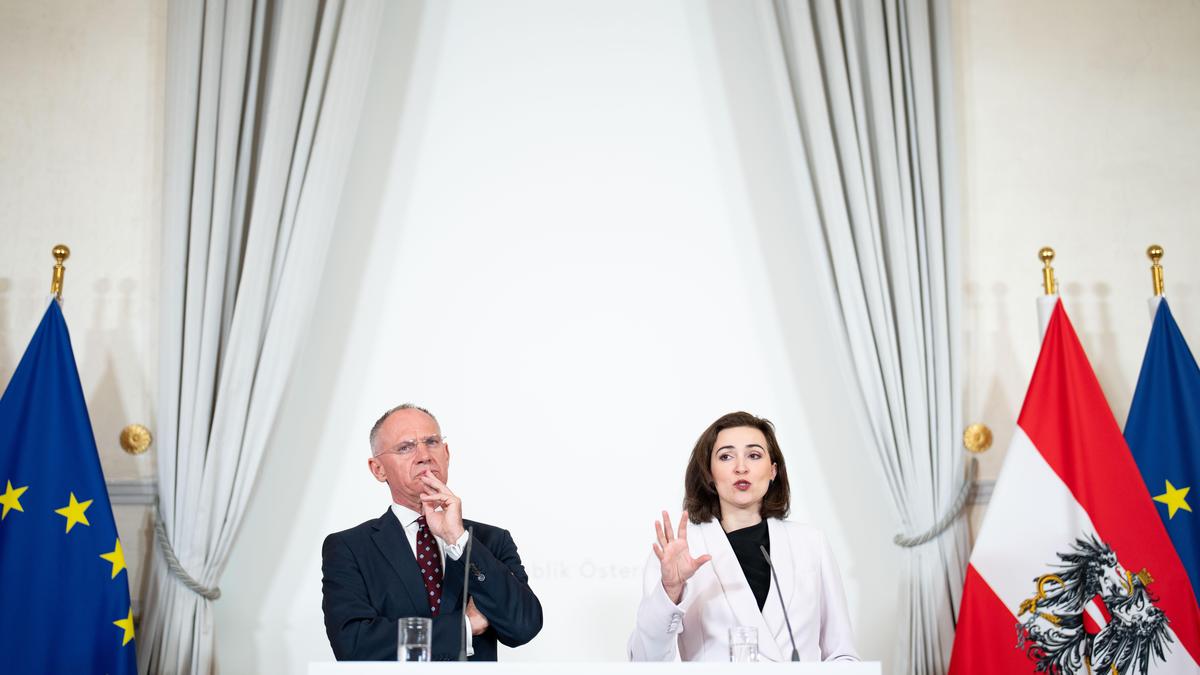 Innenminister Gerhard Karner (ÖVP) und Justizministerin Alma Zadic (Grüne).