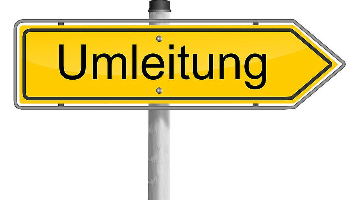 Der Gesamte Verkehr wird umgeleitet