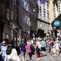 Die Sporgasse gehört zu den am meisten frequentierten Straßen in Graz