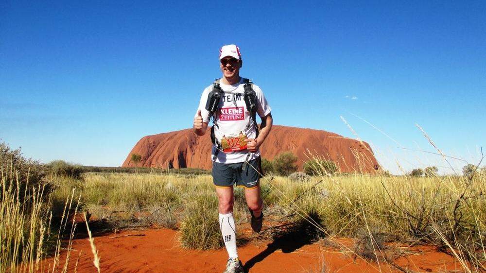 Alexander beim Outback Marathon in Australien