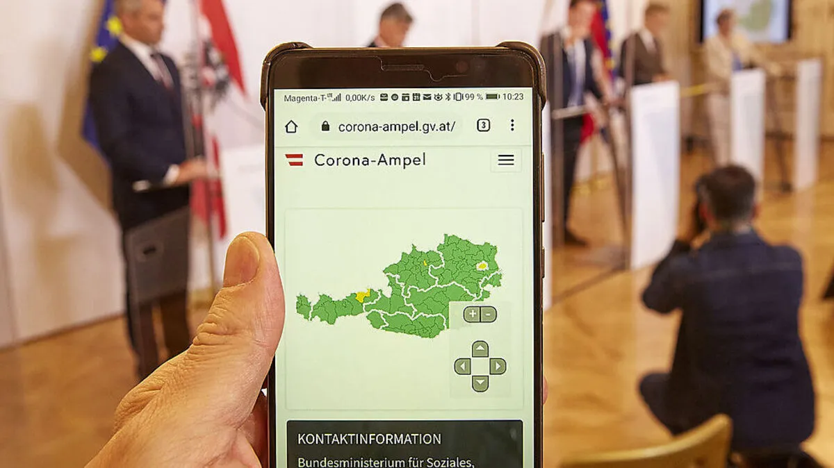 Gute Idee, schwierige Umsetzung: Die Regierung präsentierte am Freitag die erste Schaltung der Corona-Ampel 