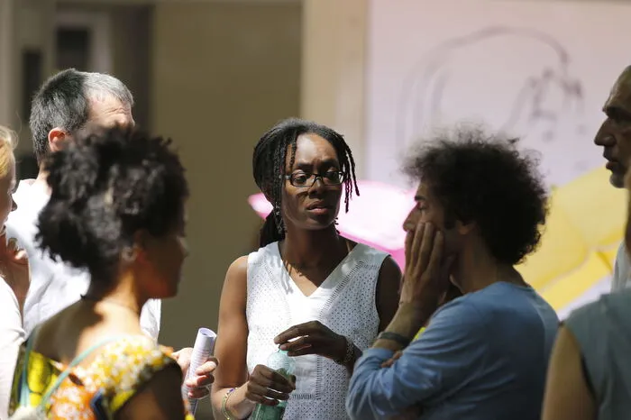 Sharon Dodua Otoo nach ihrer Lesung. 
