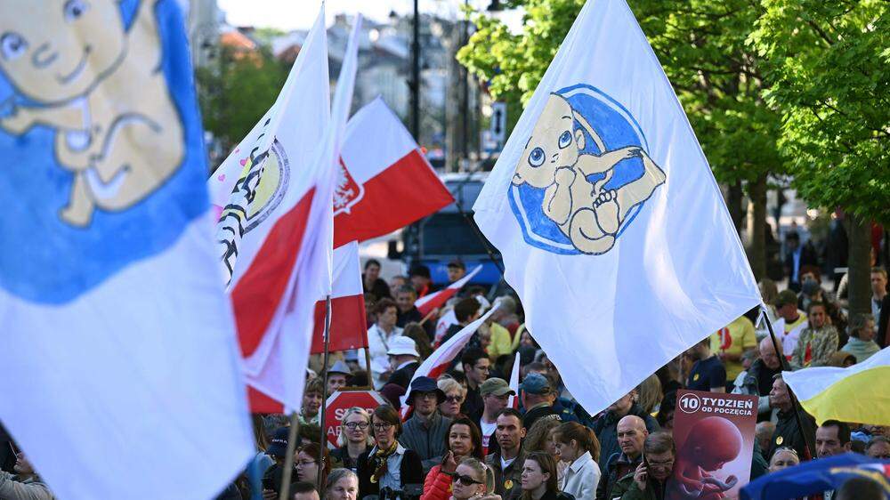In Polen wird für ein liberales Abtreibungsgesetz protestiert