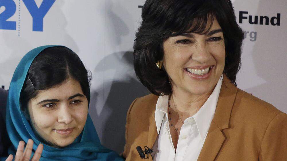 Christiane Amanpour mit Malala Yousafzai 