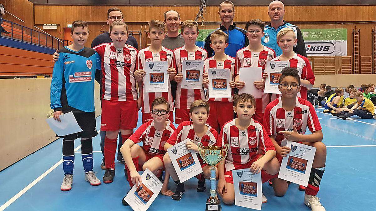 Das U-12-Team des KSV holte sich den Sieg in der Brucker Sporthalle