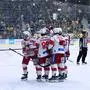   ( ec- kac gegen HC PUSTERTAL WÖLFE ) ice hockey saison 2023/2024, eishockey österreich, playoffs, spiel 4, halbfinale