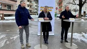 Alexander Kröll, Kathrin Jäger und Josef Blasisker