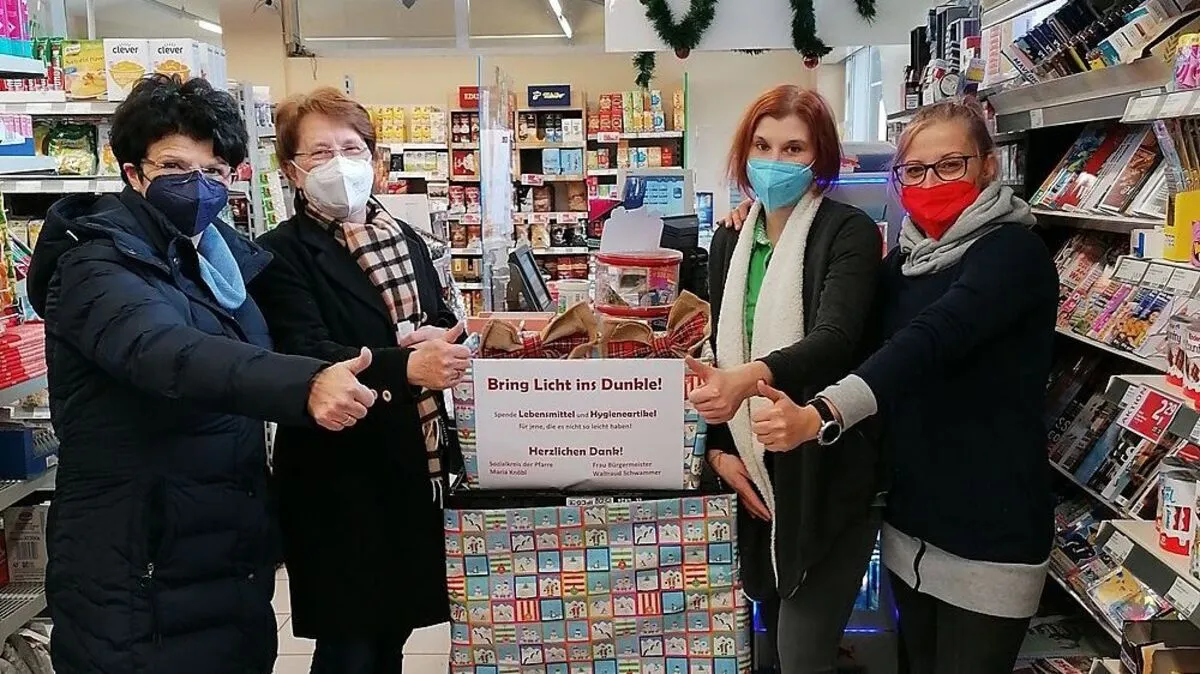 Beim ADEG in Dechantskirchen können Lebensmittel gespendet werden