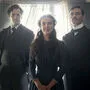 Die Holmes-Geschwister: Sherlock (Henry Cavill), Enola (Millie Bobby Brown), Mycroft (Sam Claflin) 