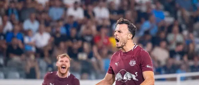 Haris Tabakovic erzielte alle drei Salzburger Treffer