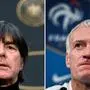 Die beiden Trainer Löw und Deschamps 