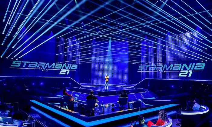 Die Bühne der "Starmania"-Neuauflage im ORF-Zentrum