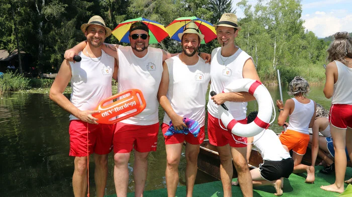 Vom OKV-Hardegg von Links: Christian Hilpert, Martin Weiss, Andreas Striessnig und Horst-Gilpert Haslauer.