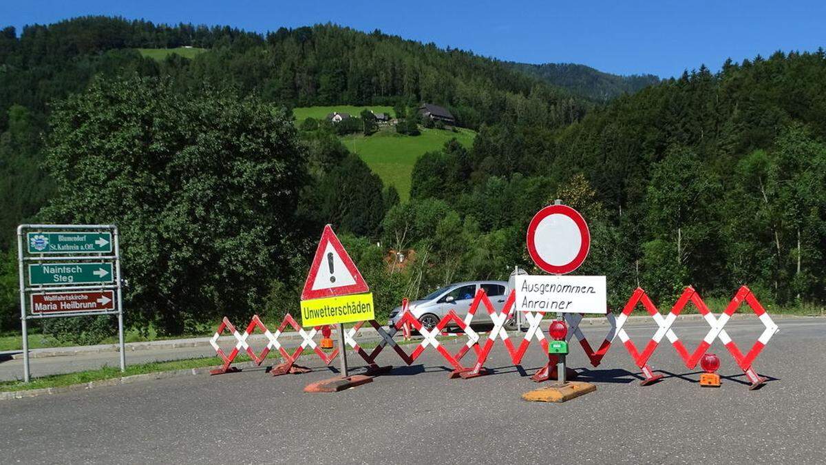 Die L355 bleibt bis auf Weiteres gesperrt