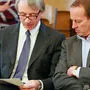 Einst Partner bei der Hypo, jetzt gemeinsam angeklagt: Kulterer und Striedinger
