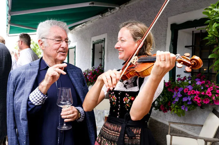 Heinz Fischer beim Musizieren