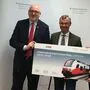 ÖBB-Vorstandschef Matthä, Verkehrsminister Hofer, Mobilitäts-Landesreferent Zafoschnig (von links)