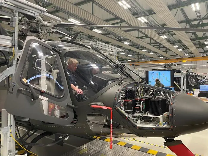 Unter der Schnauze des AW169 steckt enorm viel Technik