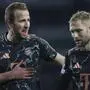 Harry Kane und Konrad Laimer nach Bayerns 2:1 bei Celtic Glasgow 