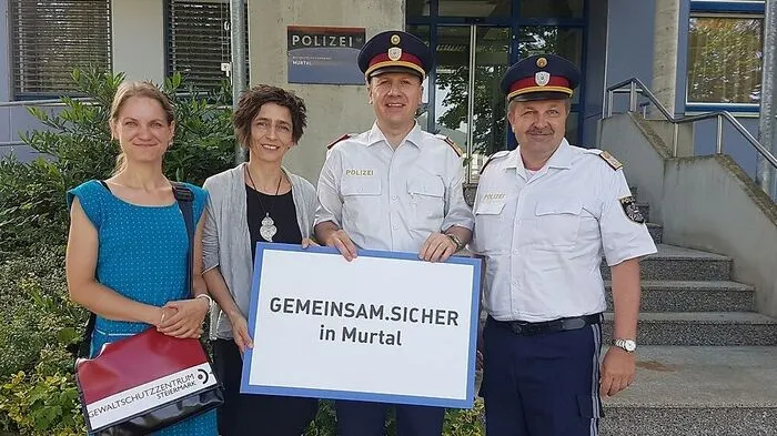 Evelyne Schmidt, Barbara Jauk, Günther Perger und Wolfgang Elsbacher stellten das Projekt vor