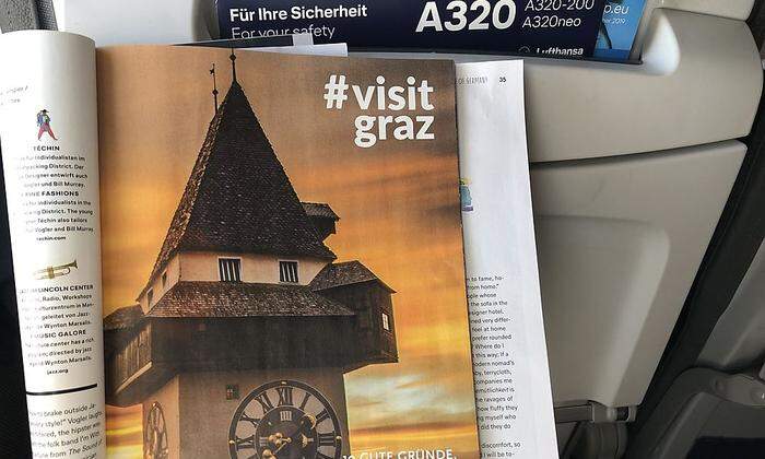 ... und dann noch eine Steiermark-Beilage im Lufthansa-Magazin