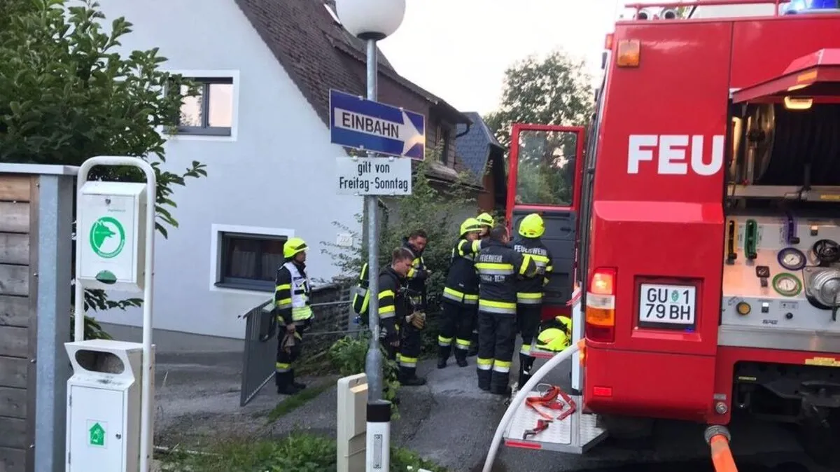 Die Feuerwehren rückten mit 42 Mann und sieben Löschfahrzeugen aus