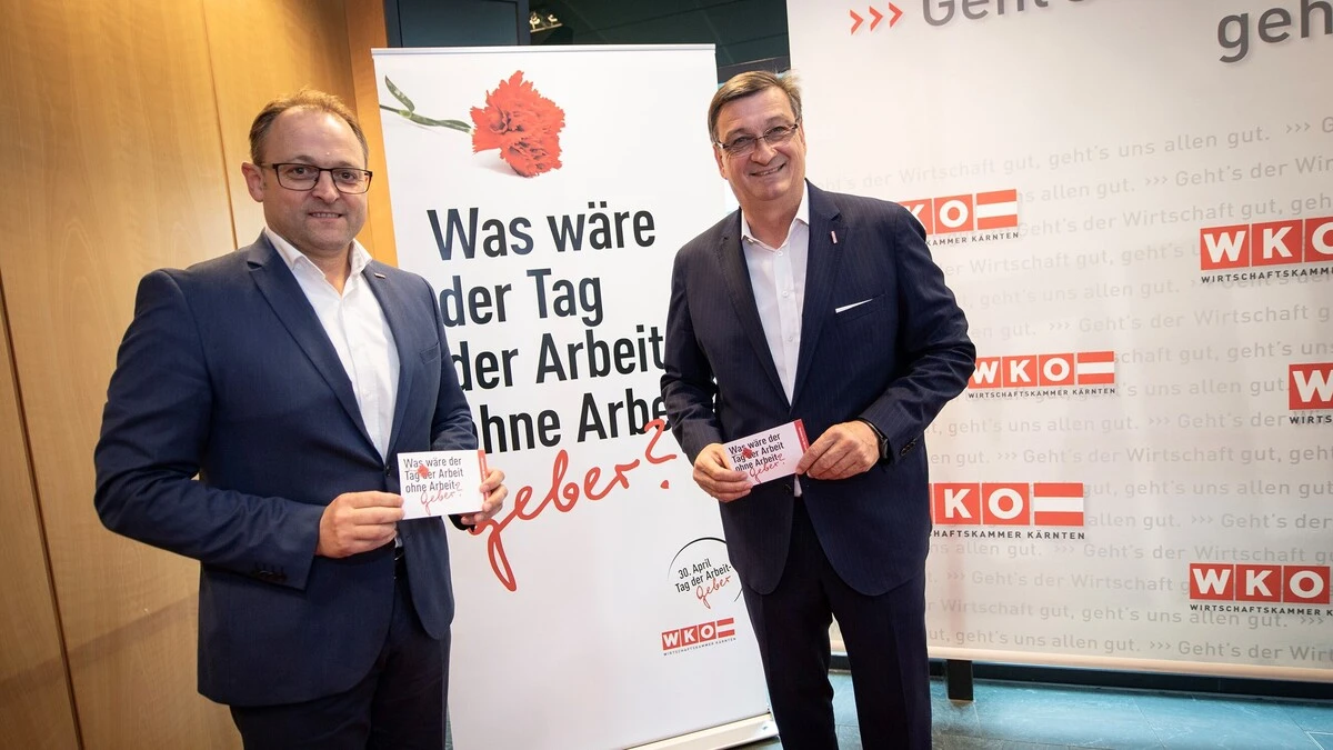 Kammerdirektor Meinrad Höfferer und Wirtschaftskammer-Präsident Jürgen Mandl