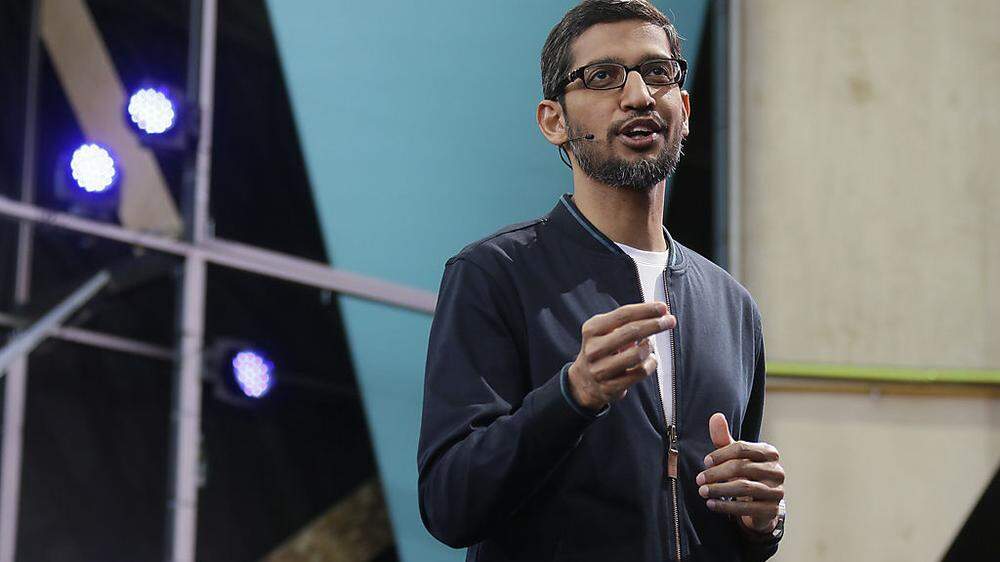  Google-Chef Sundar Pichai bei der Entwicklerkonferenz I/O