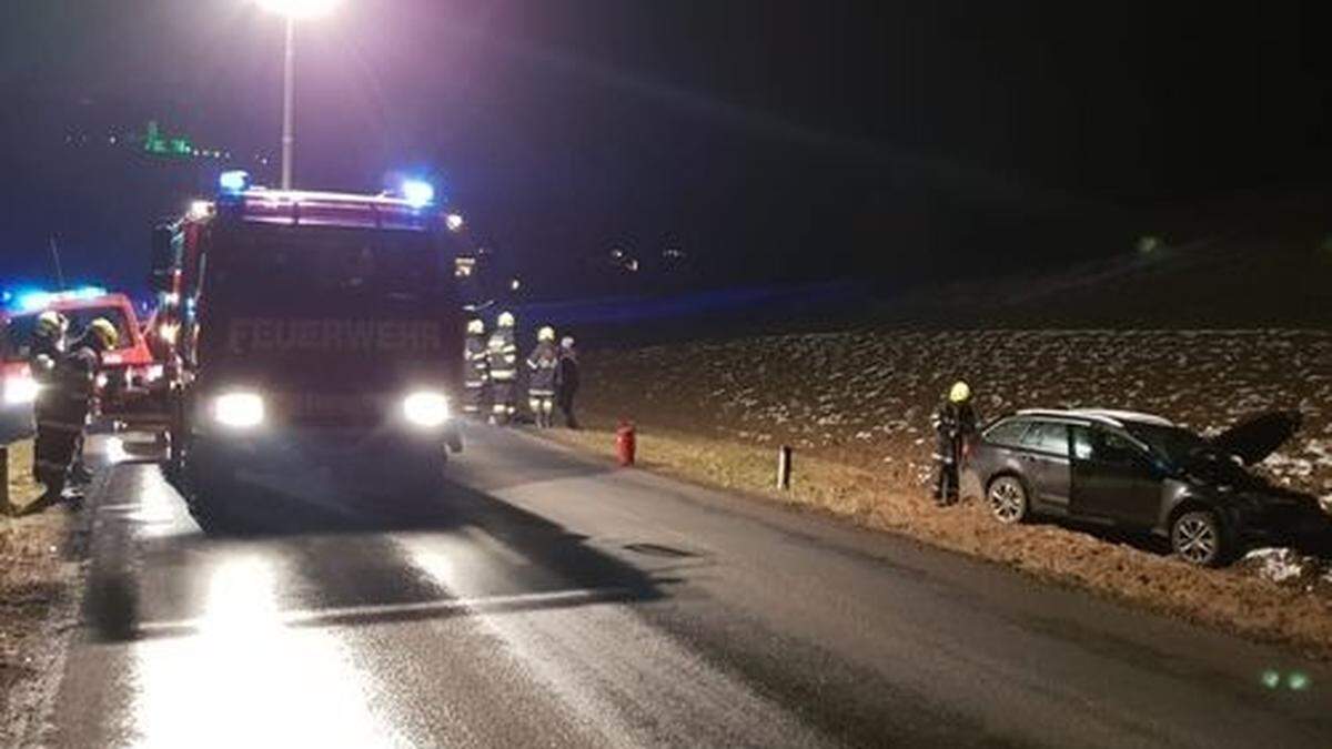 Der Unfall passierte auf einem geraden Straßenstück in Kapfenstein