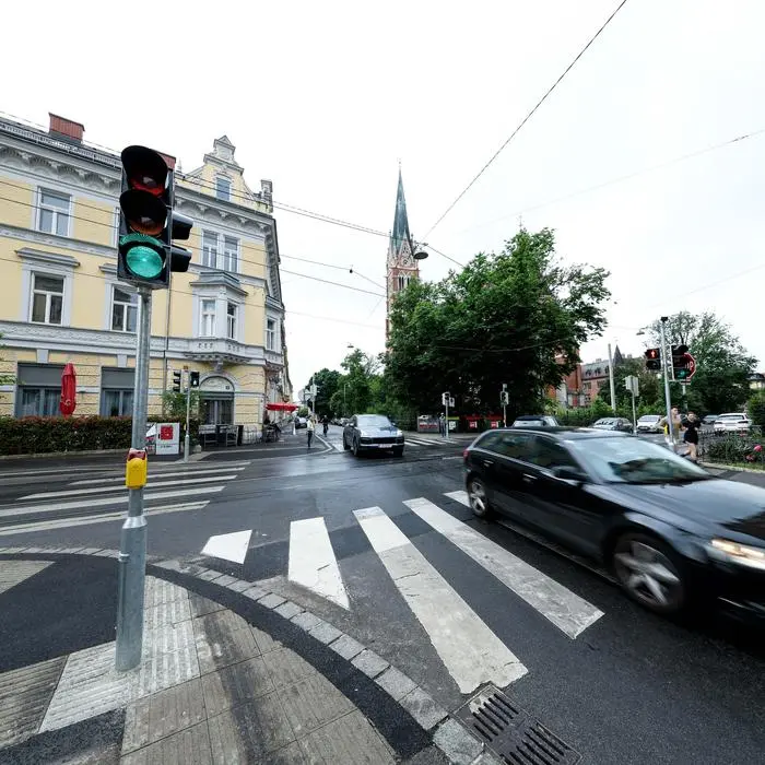 Die jüngste Grazer Ampel bremst sogar die Straßenbahn