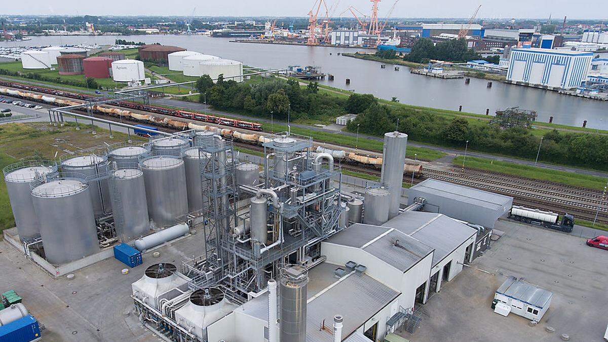 Diese Biodieselanlage in Emden (Deutschland) wird von BDI modernisiert