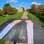 A handout image from the UK collective 'Everyone Hates Elon' shows activists unfurling a large photo depicting US President Donald Trump posing with Jeffrey Epstein, on the Long Walk, outside Windsor Castle in Windsor, on September 15, 2025, ahead of a State visit by the US president. Donald Trump lands in Britain on Tuesday for an historic second state visit that will see the UK government spare no effort in trying to flatter the mercurial American president. (Photo by Everone Hates Elon / AFP) / RESTRICTED TO EDITORIAL USE - MANDATORY CREDIT "AFP PHOTO / Everyone Hates Elon / Handout " - NO MARKETING NO ADVERTISING CAMPAIGNS - DISTRIBUTED AS A SERVICE TO CLIENTS