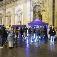 Auch die Wiener Kleinpartei Links war Teil des Gegenprotests vor dem Wiener Opernball