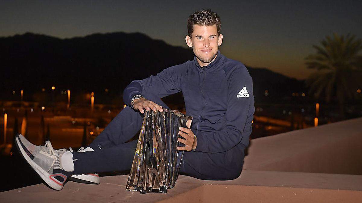 Dominic Thiem hat es geschafft: Er holte sich den Turniersieg in Indian Wells - mit einem Dreisatzsieg über Roger Federer