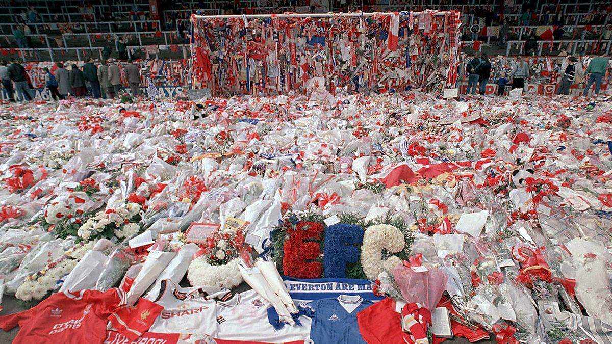 Noch heute gedenkt man den Opfern der Hillsborough-Katastrophe