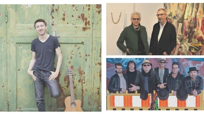 Kulturell ist in der Südoststeiermark viel los: Kabarettist Alexander Hechtl (links) kommt nach Bad Radkersburg, Stefan und Gerti Maitz (rechts oben) stellen in Fehring aus und "Teaglich Alois"  (rechts unten) spielt in Straden