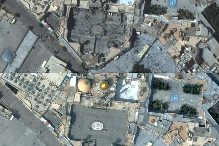 Der weltberühmte Schrein in der heiligen iranischen Stadt Kom