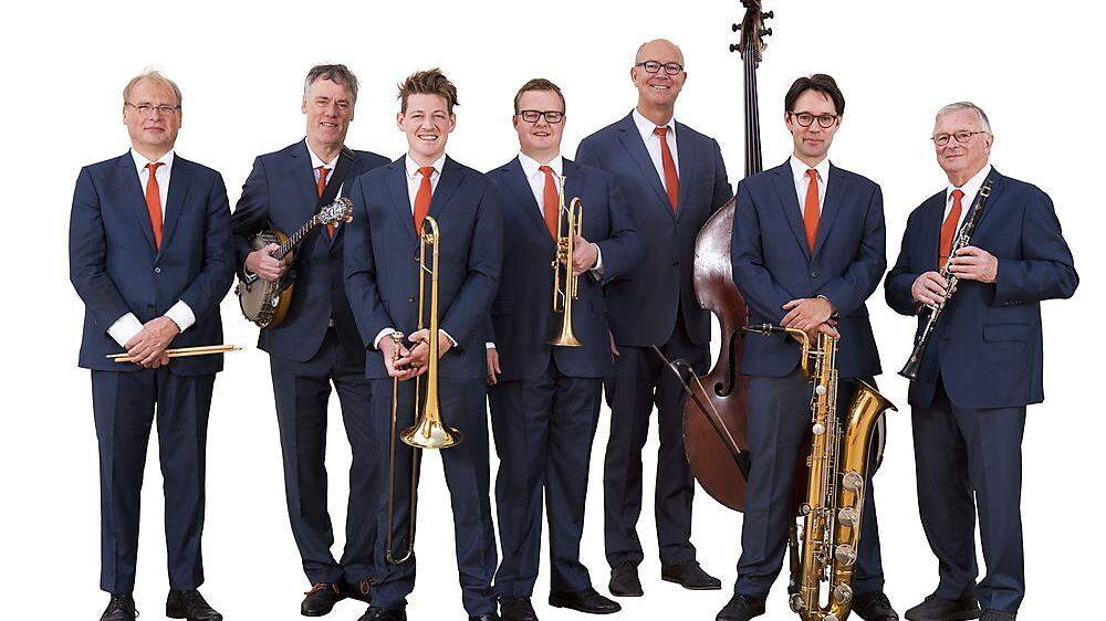 Die „Dutch Swing College Band“ aus den Niederlanden gelten als die „Rolling Stones“ des Dixieland 