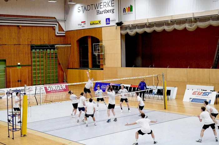 Das TSV-Herrenteam beim Abschlusstraining.
