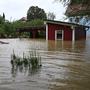 Die Hochwassersituation in Pottenbunn im Gebiet St. Pölten