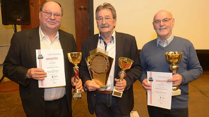 Die Vorjahressieger Paul Kraiger, Werner Breiter und Walter Kerth