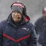 New England Patriots head coach Bill Belichick watches from the sideline during the first half of an NFL football game against the New York Jets, Sunday, Jan. 7, 2024, in Foxborough, Mass. (AP Photo/Michael Dwyer)