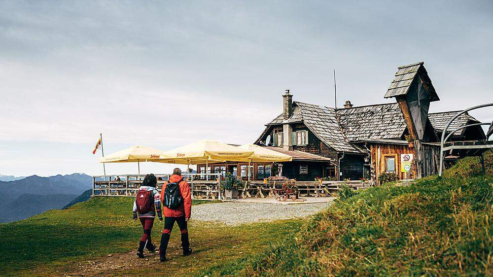 Die Pöllingerhütte hat wie auch andere Hütten auf der Gerlitzen seit 27. Mai geöffnet 