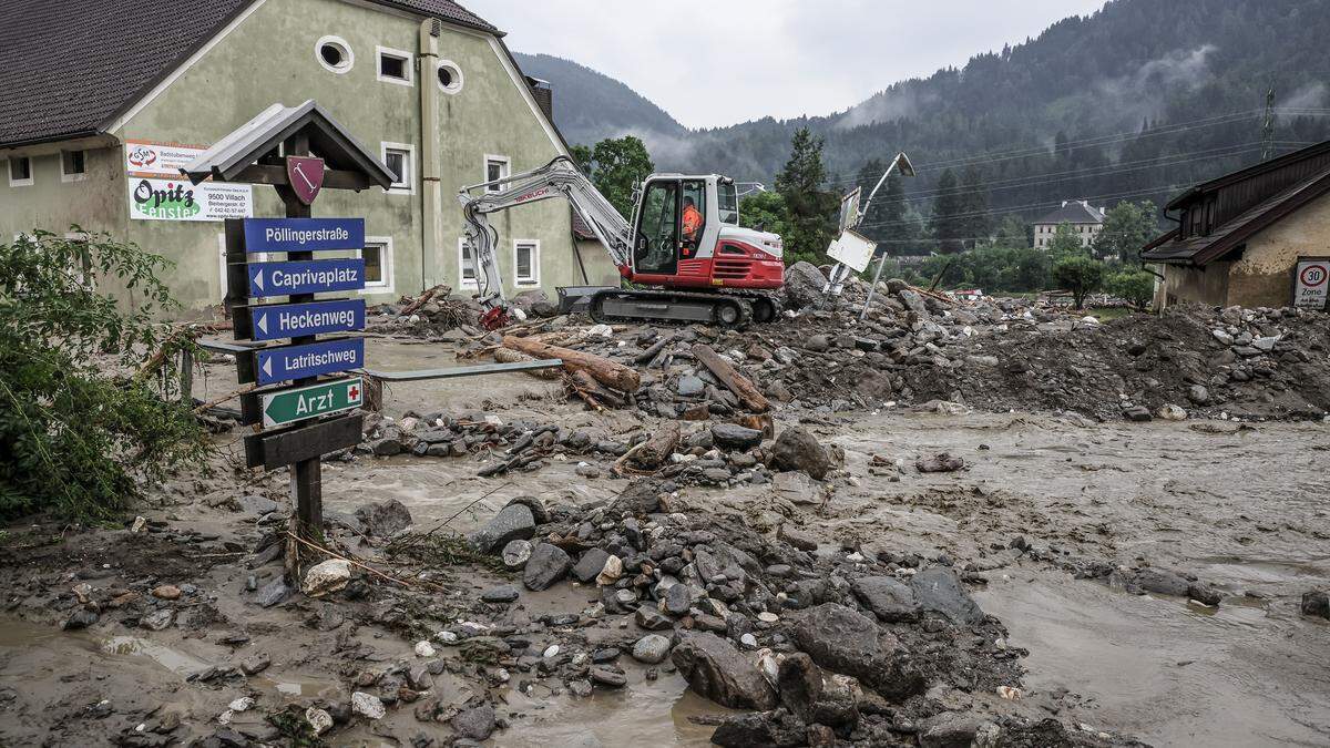 Unwetter trafen Kärnten