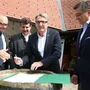 Schlossen Bündnis für die Regionen: Manfred Kainz, Gerhard Oswald, Josef Herk und Jürgen Mandl von der Wirtschaftskammer 