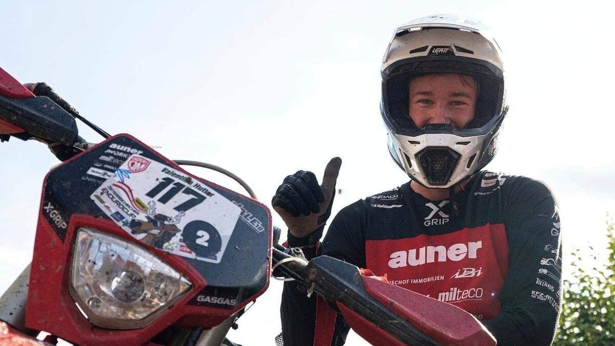 Mit 17 Jahren schon drei Meisterschaftstitel: Der Weizer Valentino Hutter ist ein Enduro-Nachwuchstalent