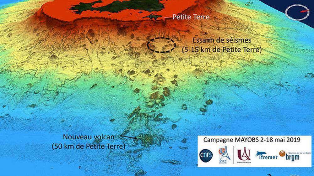 Ein Unterwasser-Vulkan entstand vor der Komoren-Insel Mayonette innerhalb von nur sechs Monaten