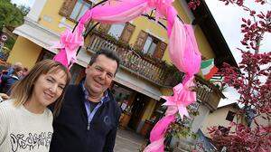 Alles rosa: &quot;Kirchenwirt&quot; Gianni Macarotti ist schon im Giro-Fieber