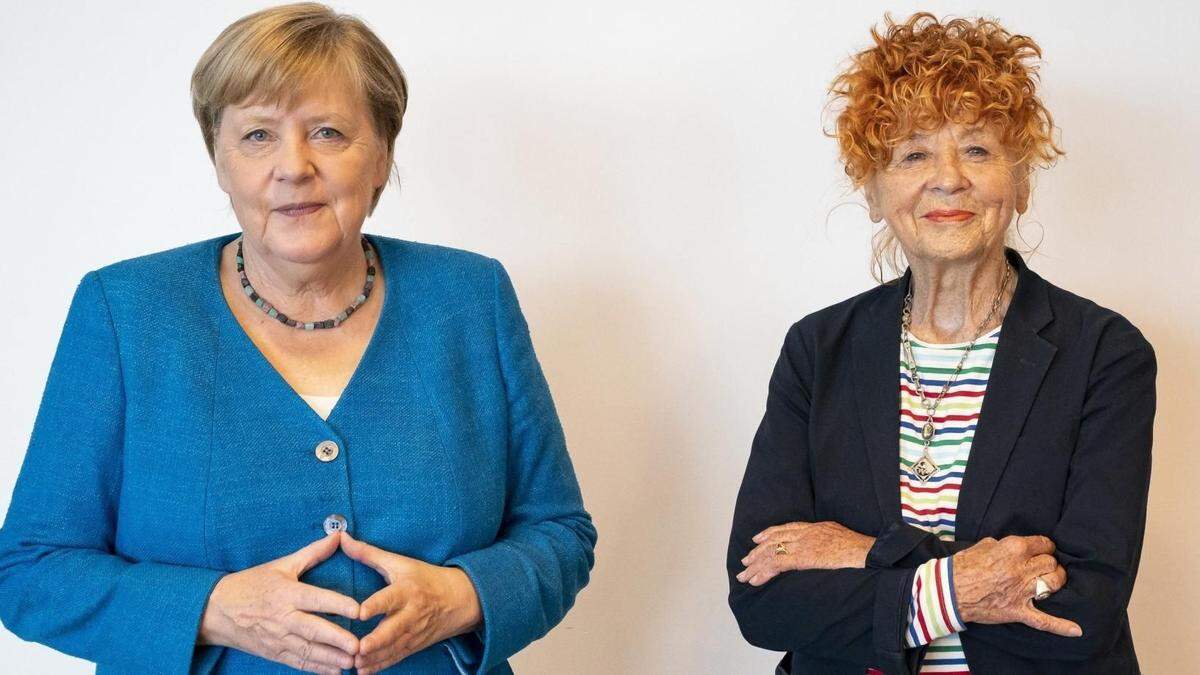 Ein starkes Team: Angela Merkel (67) und ihre Porträtistin Herline Koelbl (82)