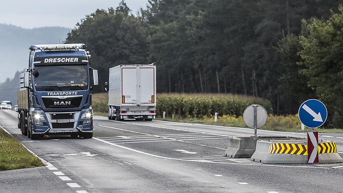 Der Schwerverkehr auf der B70 zwischen Völkermarkt West und Dolina führt zu vielen Anrainerbeschwerden 